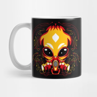 alien vector Mug